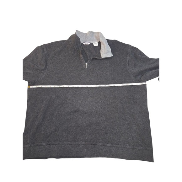 Izod Sweater Men's 2XL Black Quarter Zip Advantage Performance Stretch Preppy - Picture 4 of 8